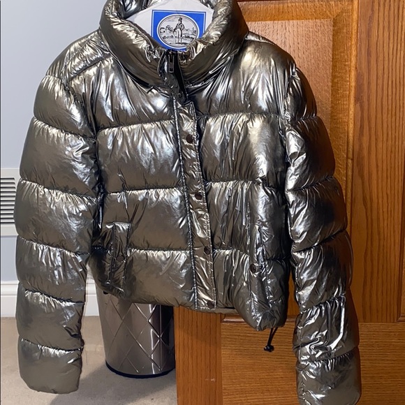 silver puffer jacket forever 21